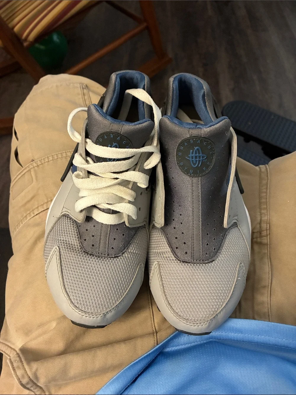 Nike Men's Gray and Dark Gray Sneakers - Casual Athletic Shoes